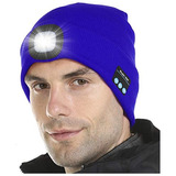 Bluetooth Beanie Hat With Light, Unisex Led Cap With He...