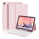 Funda Con Teclado Aoub / Para iPad Air 10.9 / Baby Pink