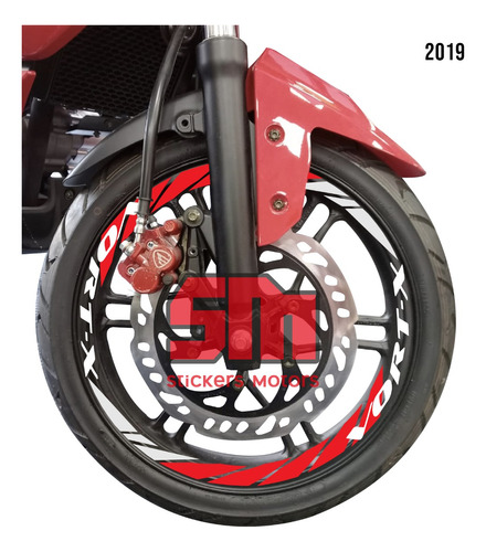 Stickers Reflejantes Para Rin De Moto Vortx 200, 250 O 300