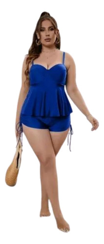 Traje De Baño Plus Size Tallas Grandes Tankini T030