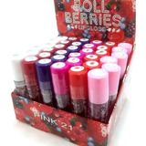 Brillo Labial Roll On A Bolilla Berries 36 Unidades Pink 21