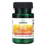 Vitamina B12 Con Folato 1000mcg 100tab Sublingual Swanson