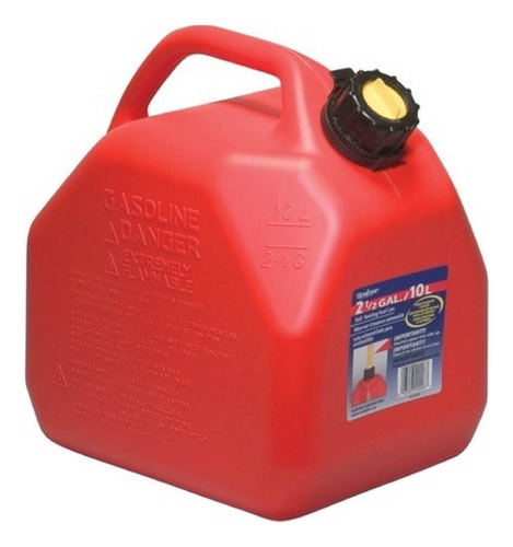 Bidon Tanque De Gasolina 2.5 Galones (10 L) Rojo Scepter