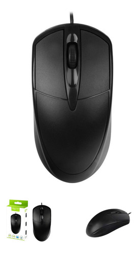 Ratón 2.4g Portátil Mouse Negro Ratón Óptico Alambrico Usb