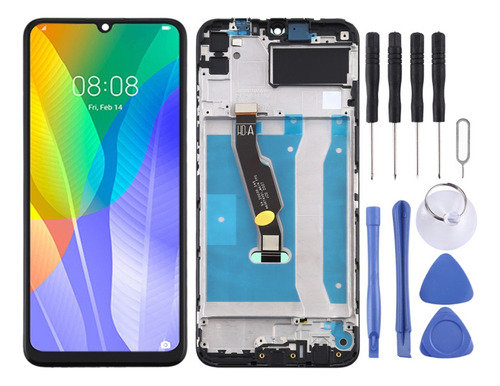 Pantalla Lcd Oem Con Marco Para Huawei Y6p (negra)