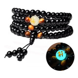 Pulsera Dragon Zodiaco Chino Tibetana Caballero Brazalete Moda Dama Brilla Noche Aa0001