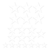 Pegatina 3d, 20 Pegatinas De Pared Con Diseño De Estrellas C