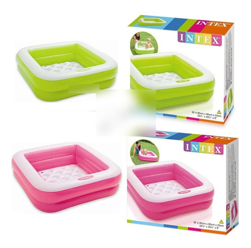 Piscina Infantil Hinchable Cuadrada Intex 57100 86x 86x25cm