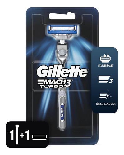 Aparelho De Barbear Gillette Mach 3 Corpo 1 Unidade