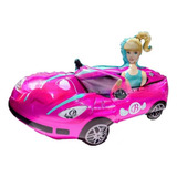 Globo Metal Figura Xl Barbie En Auto, 86 Cm X 62 Cm.