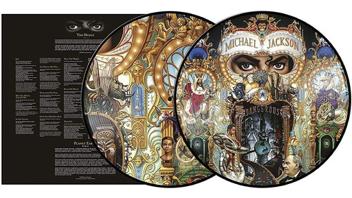 Michael Jackson Dangerous 2 Lps Picture Vinyl