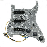 Captador Pickguard De Bobina Única Precableado De 7 Vías Con