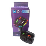 Sintonizador Adaptador Fm Auto Bluetooth Usb Manos Libres