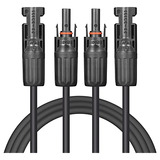 Home 20 Pies 2x10 Awg Cable De Extensión Solar De Dobl...