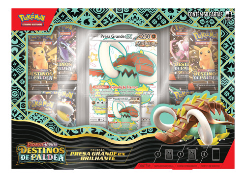 Pokémon Box Destinos De Paldea Charizard Presa Trilho Ferreo