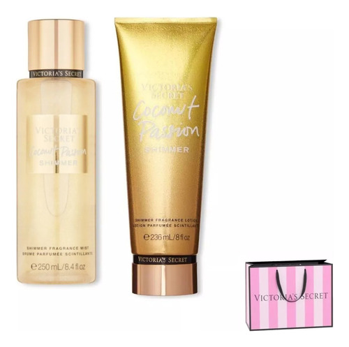 Pack Splash Y Crema Coconut Passion Shimmer + Bolsa Vs