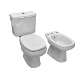 Inodoro Largo Deposito Apoyo Bidet Roca Monaco Tapa Inodoro