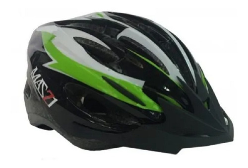 Casco Ciclismo Mazzi Mtb Hb25 Negro Verde