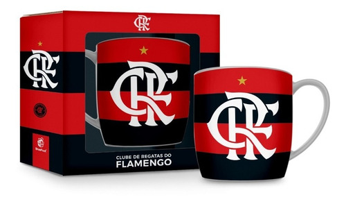 Caneca Porcelana Clube De Regatas Flamengo Xícara Oficial