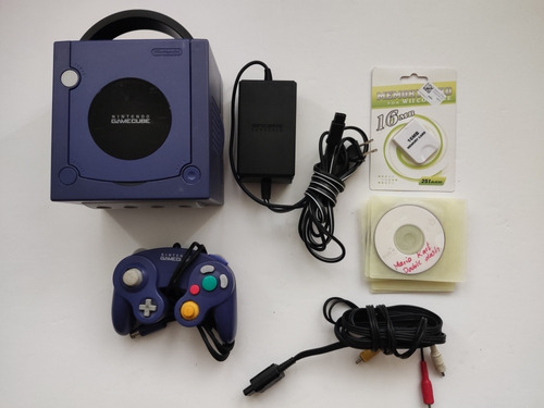 Nintendo Gamecube Violeta + Control + 5 Juegos + Chip
