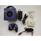 Nintendo Gamecube Violeta + Control + 5 Juegos + Chip