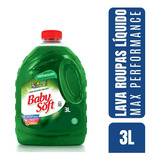 Lava Roupas Liquido Baby Soft 3 Litros Max Performance Verde