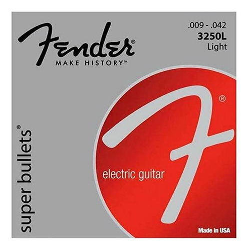 Cuerdas Encordado Guitarra Fender 3250 L 9-42 Super Bullet