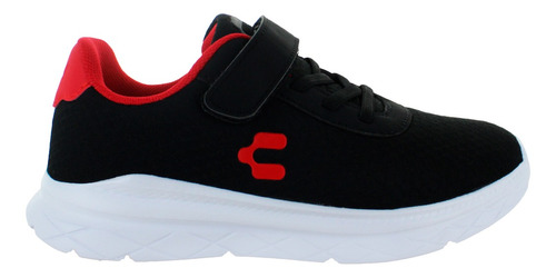 Charly Tenis Correr Atletico Ligero Textil Negro Niño 85101