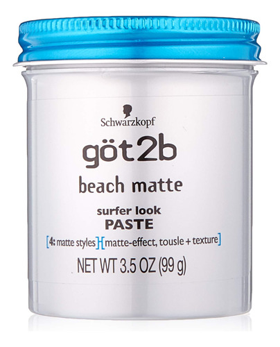 Got 2b Beach - Pasta Mate De 3.5 Onzas, (paquete De 2)