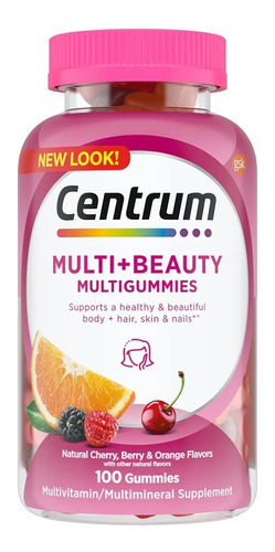 Centrum, Multibeauty Cuerpo, Pelo, Piel Y Uñas. 100 Gomitas.