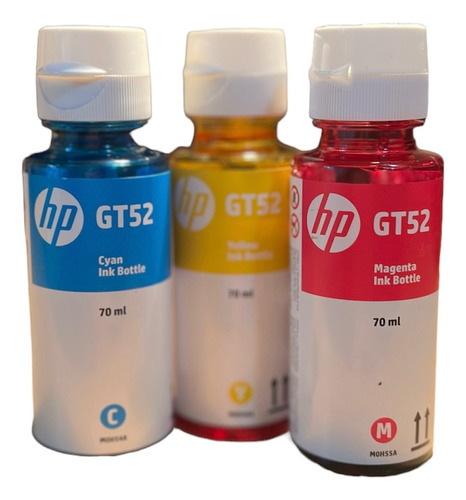 Kit De Botellas De Tinta Hp Gt52 Color Original