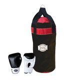 Bolsin Niños + Guante Box Juego Infantil Boxeo Cordura P