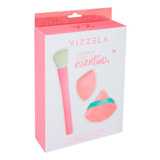 Kit Essentials Vizzela - Pincel E Esponjas De Maquiagem