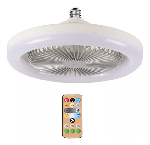 Ventilador De Techo De 3 Modos, Luz Led Moderna Y Silenciosa