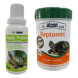 Kit Para Tartaruga Reptomix 25g +  Repto Protect 30ml