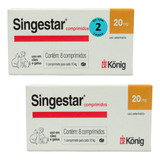 Kit 2 Singestar Anticoncepcional Cães/gatos C/ 8 Comp- Konig