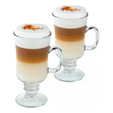 4 Tazas Espresso Doble Pared 250ml Frio, Caliente