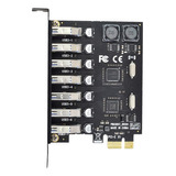 Xiwai 7 Puertos Pci-e A Usb 3.0 Hub Pci Express Adaptador De