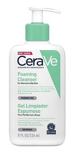 Gel Limpiador Espumoso Cerave X 236 Ml