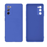 Capa Capinha Case Protetor Camera Para Samsung Galaxy S20 Fe Cor Azul Liso