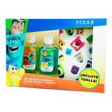 Set De Baño Infantil Pixar Shampoo Espuma Y Toalla 46415