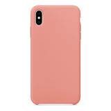 Capa Capinha Case Silicone Compativel Com iPhone XS Max Cor Rosa