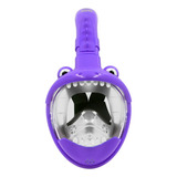 Mascara De Buceo Completa Voit Kid Reptil Color Morado