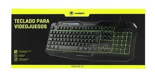 Teclado Gamer Snakebyte Para Videojuegos En Pc Negro