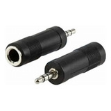 Adaptador De Audio 6.3 Mm Hembra A 3.5 Mm Macho