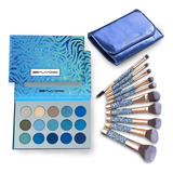 Kit Maquillaje Paleta Ojo Completo Con 10pcs Set Brochas 