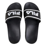 Chinelo Slide Fila Drifter Stripes Masculino Preto Conforto