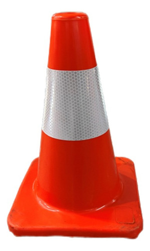 Cono De Seguridad Vial Reflectivo - 30 Cm De Pvc Oregon