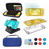 Kit De Accesorios Para Nintendo Switch Carcasa Funda Azul