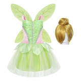 Vestido De Princesa Tinker Bell Para Niña  Fiesta De Hallowe